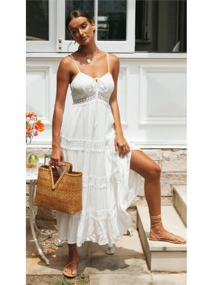 Boho Dress With Spaghetti Strap