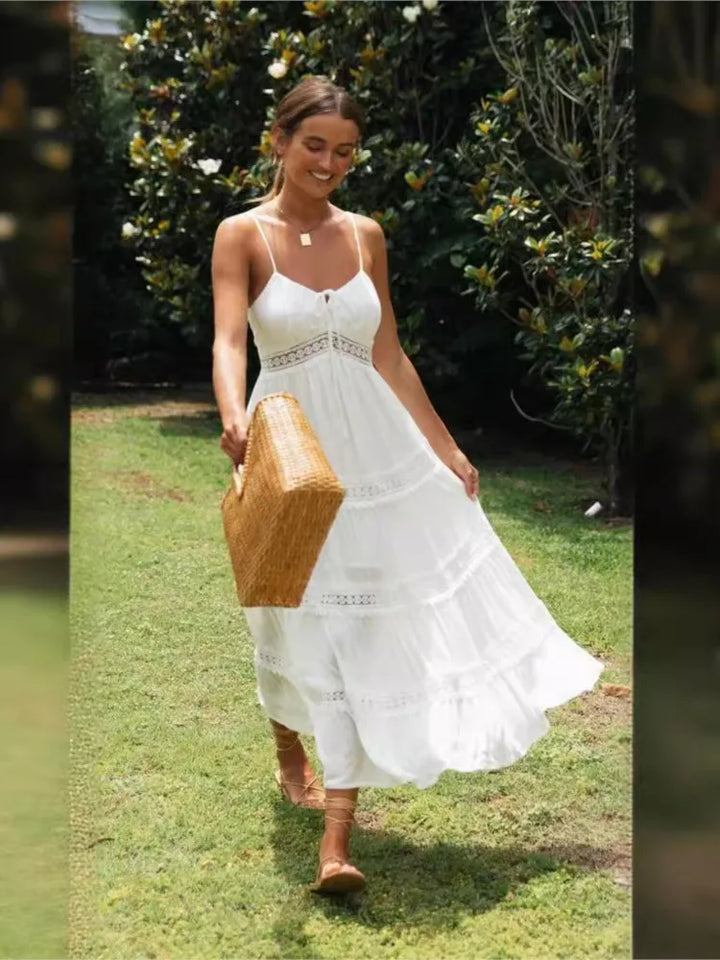 Boho Dress With Spaghetti Strap