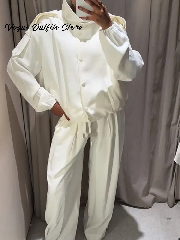 Loose Jacket Pants Set