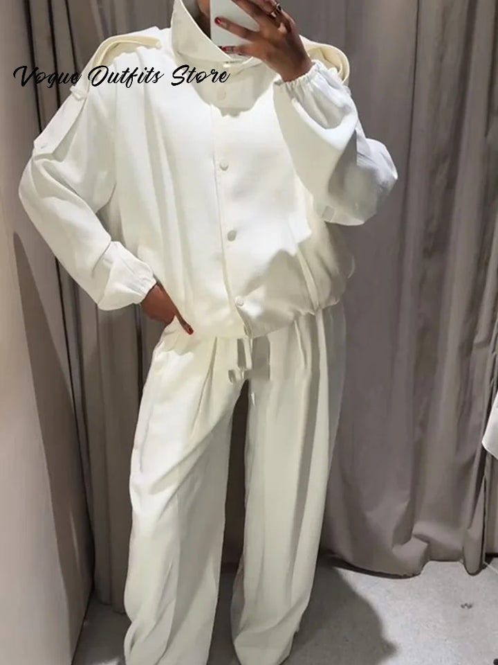 Loose Jacket Pants Set