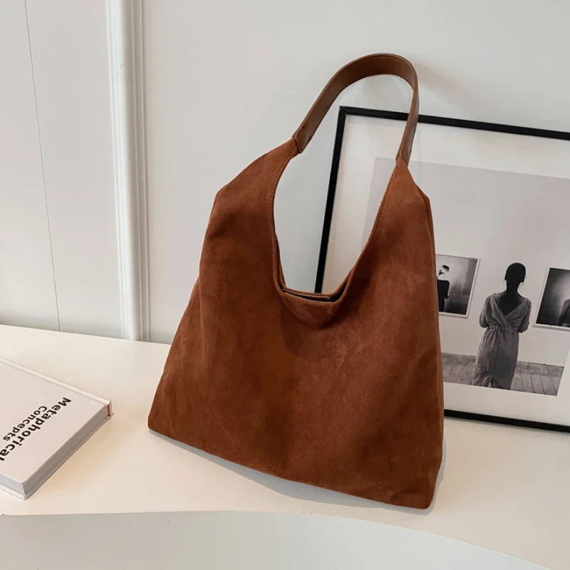 Suede Shoulder Bag