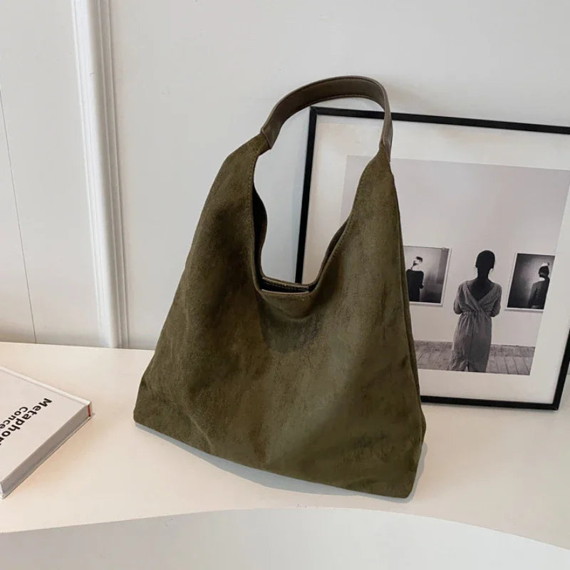 Suede Shoulder Bag