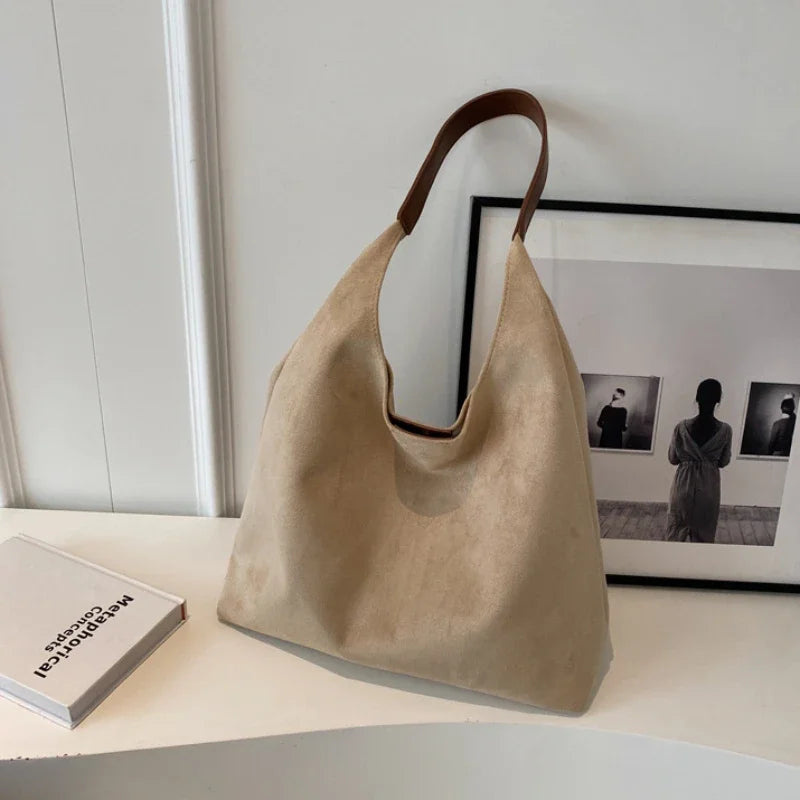 Suede Shoulder Bag