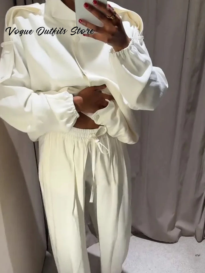 Loose Jacket Pants Set