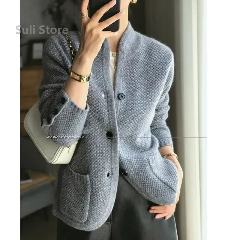 Autumn Winter New Thickened  Cardigan Jacket