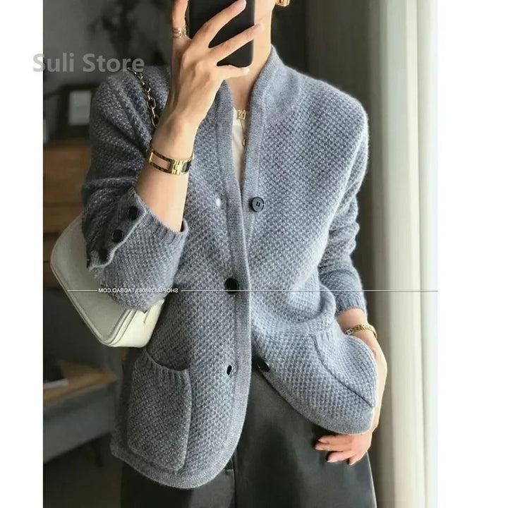 Autumn Winter New Thickened  Cardigan Jacket