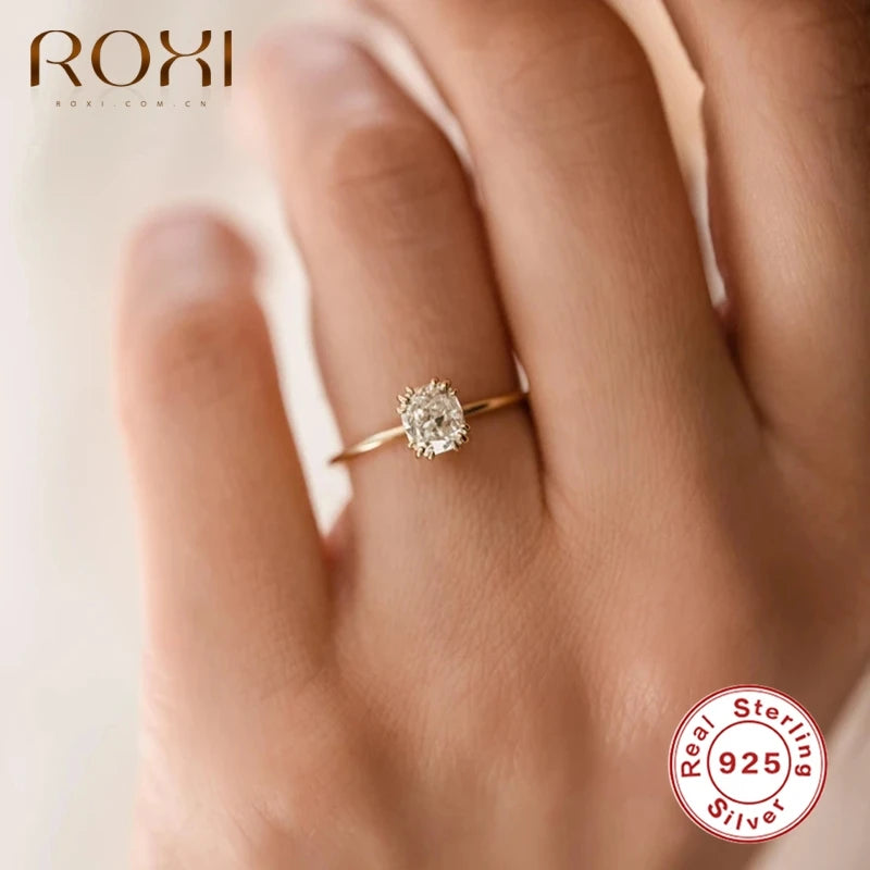 ROXI Elegant Geometry Gemstones Ring for Women