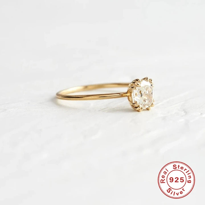 ROXI Elegant Geometry Gemstones Ring for Women