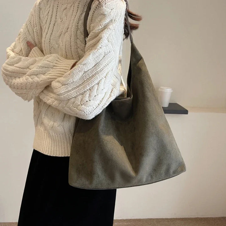 Suede Shoulder Bag