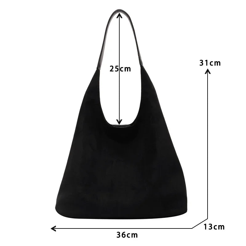 Suede Shoulder Bag