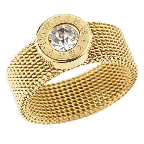 Gold Color Stainless Steel Ring