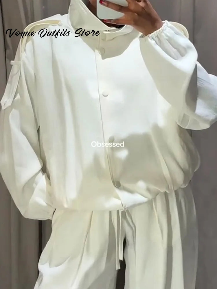 Loose Jacket Pants Set
