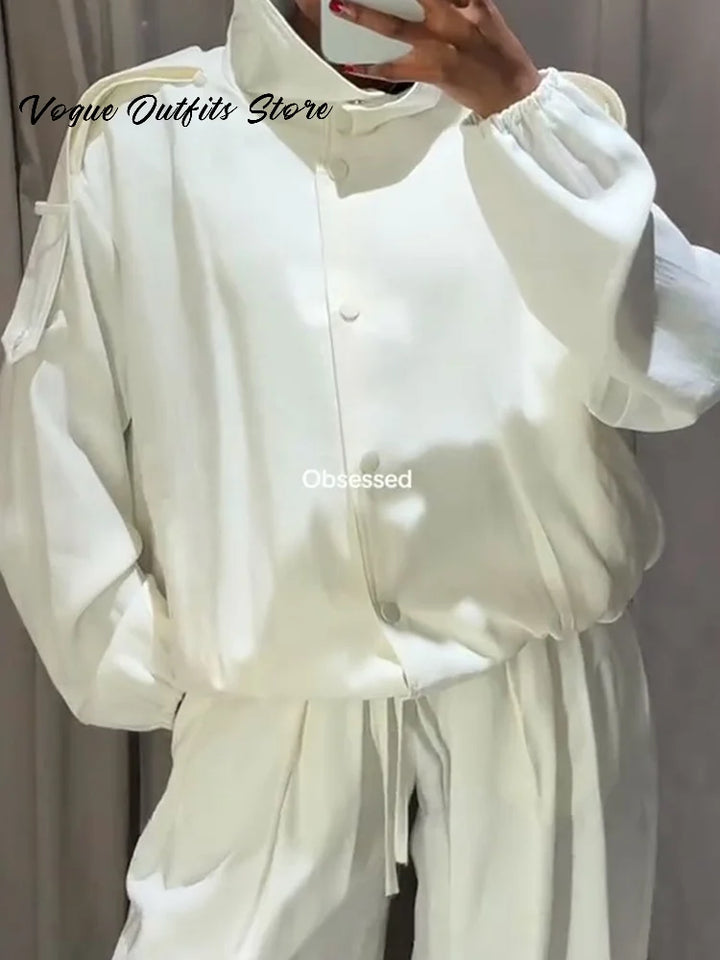 Loose Jacket Pants Set