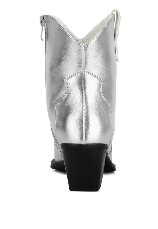 Wales Ott Metallic Faux Leather Boots -  - Wild Willows Boutique - Massapequa, NY, affordable and fashionable clothing for women of all ages. Bottoms, tops, dresses, intimates, outerwear, sweater, shoes, accessories, jewelry, active wear, and more // Wild Willow Boutique.