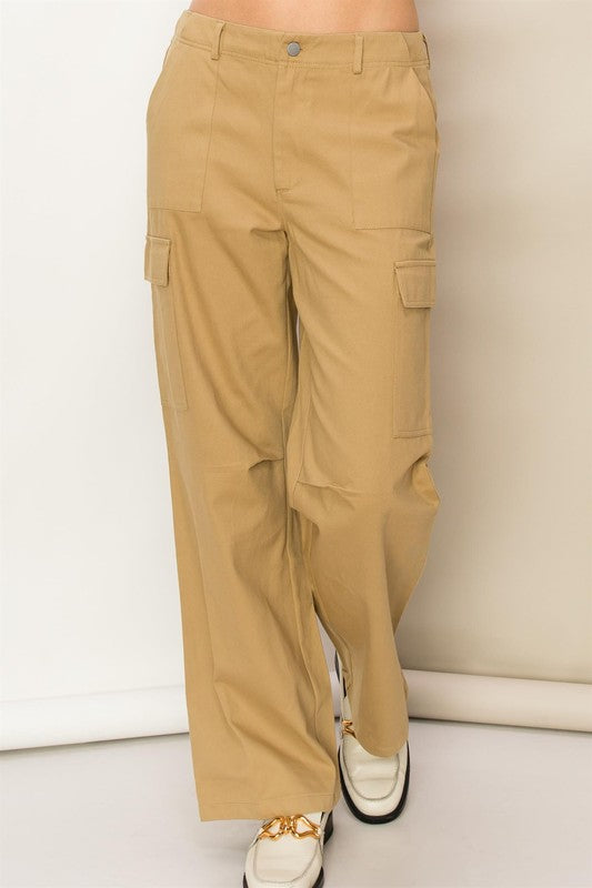 Weekend Chiller High Waist Cargo Pants -  - Wild Willows Boutique - Massapequa, NY, affordable and fashionable clothing for women of all ages. Bottoms, tops, dresses, intimates, outerwear, sweater, shoes, accessories, jewelry, active wear, and more // Wild Willow Boutique.