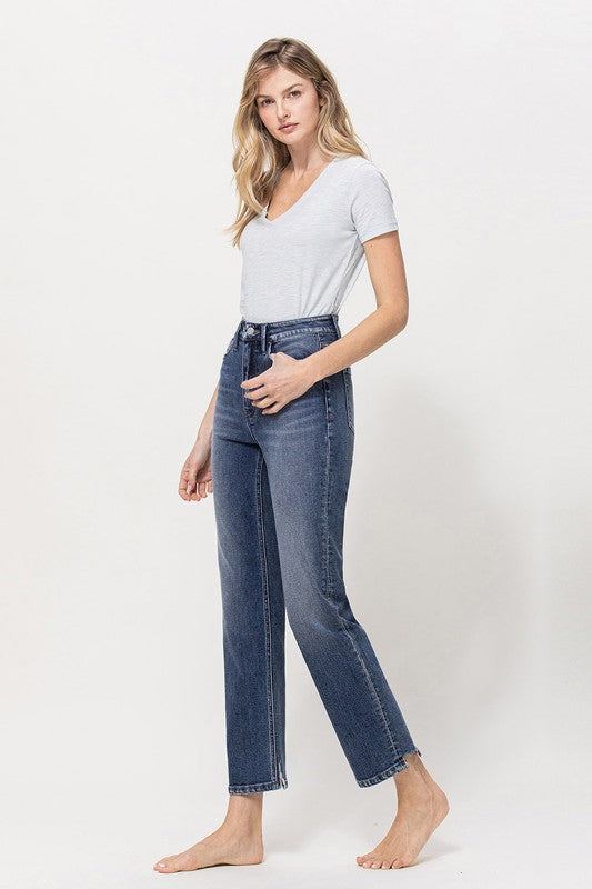 DISTRESSED HIGH RISE STRETCH ANKLE STRAIGHT - bottoms - Wild Willows Boutique - Massapequa, NY, affordable and fashionable clothing for women of all ages. Bottoms, tops, dresses, intimates, outerwear, sweater, shoes, accessories, jewelry, active wear, and more // Wild Willow Boutique.