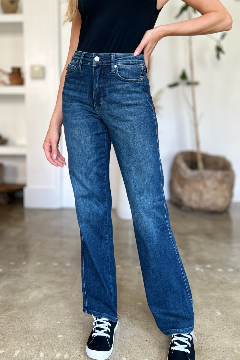 Tummy Control  Straight Jeans - Wild Willows Boutique NY – Massapequa, New York. Affordable and fashionable clothing for women of all ages. Bottoms, tops, dresses, intimates, outerwear, sweaters, shoes, accessories, jewelry, activewear and more//wild Willow Boutique