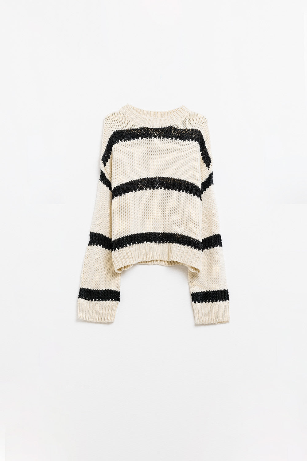 Womens Relaxed Beige Sweater