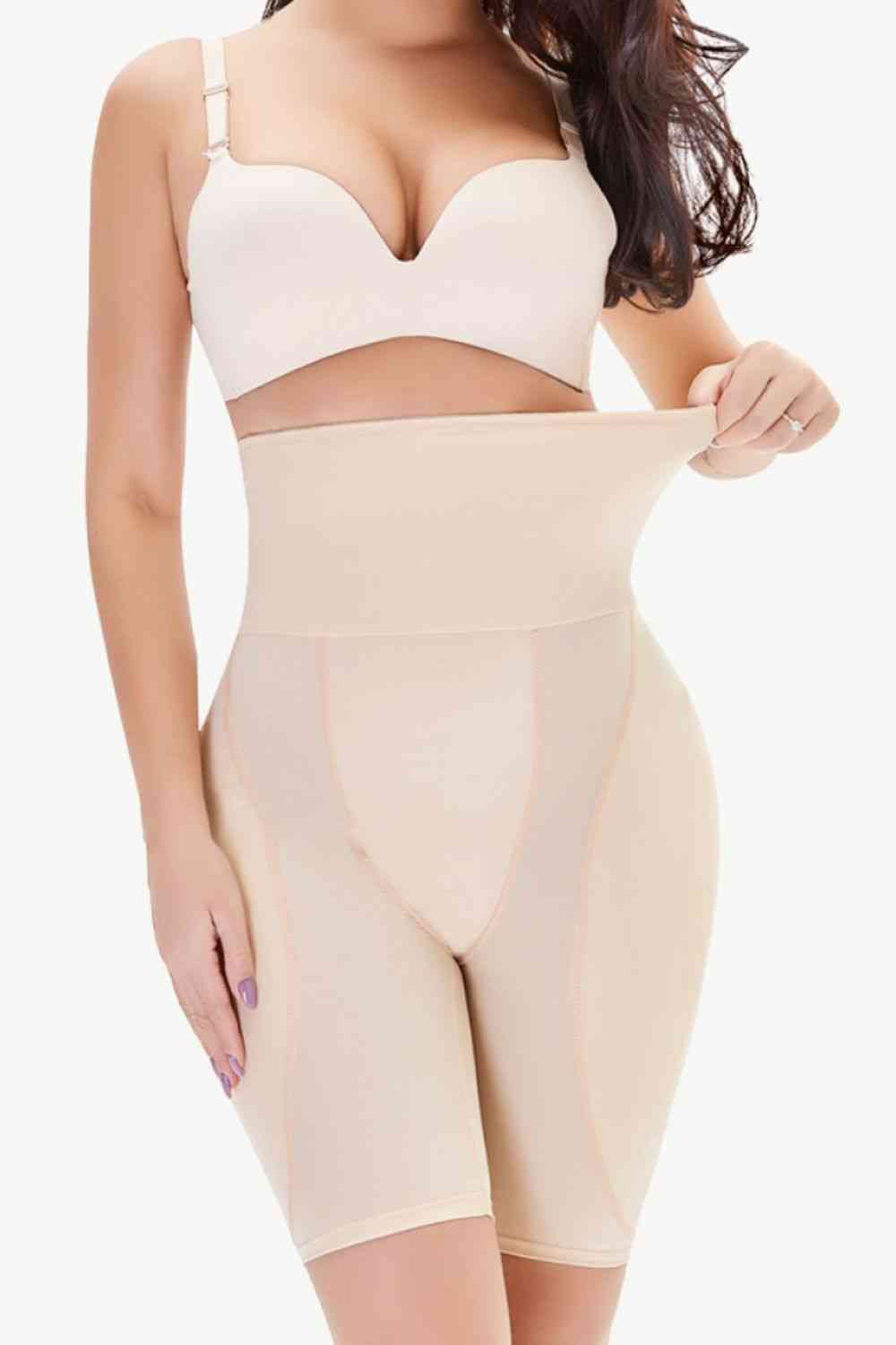 Full Size High Waisted Pull-On Shaping Shorts - Body shaper - Wild Willows Boutique - Massapequa, NY, affordable and fashionable clothing for women of all ages. Bottoms, tops, dresses, intimates, outerwear, sweater, shoes, accessories, jewelry, active wear, and more // Wild Willow Boutique.