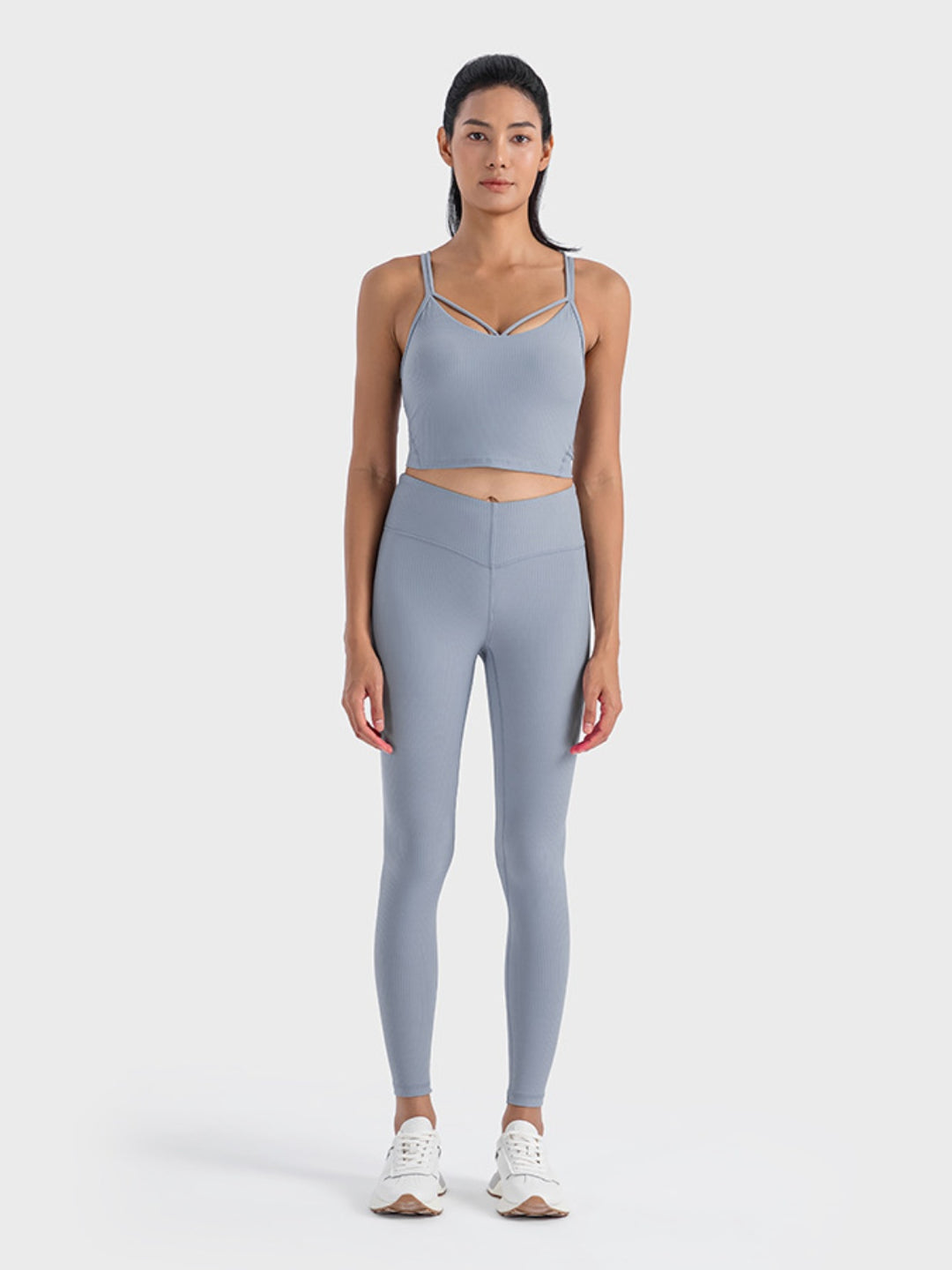 Double Strap Ribbed Sports Cami - sports Bra - Wild Willows Boutique - Massapequa, NY, affordable and fashionable clothing for women of all ages. Bottoms, tops, dresses, intimates, outerwear, sweater, shoes, accessories, jewelry, active wear, and more // Wild Willow Boutique.