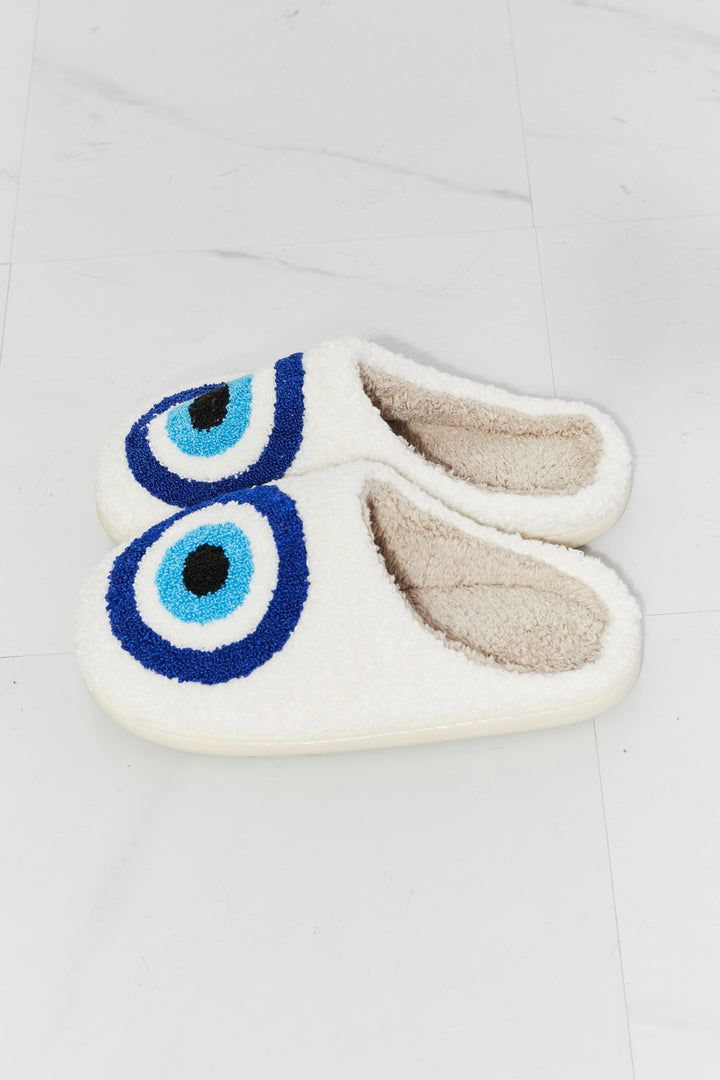 MMShoes Eye Plush Slipper - shoes - Wild Willows Boutique - Massapequa, NY, affordable and fashionable clothing for women of all ages. Bottoms, tops, dresses, intimates, outerwear, sweater, shoes, accessories, jewelry, active wear, and more // Wild Willow Boutique.