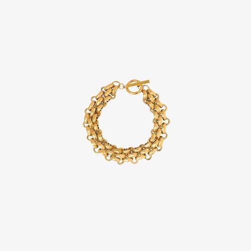 Gold-Plated Toggle Clasp Bracelet - Bracelet - Wild Willows Boutique - Massapequa, NY, affordable and fashionable clothing for women of all ages. Bottoms, tops, dresses, intimates, outerwear, sweater, shoes, accessories, jewelry, active wear, and more // Wild Willow Boutique.