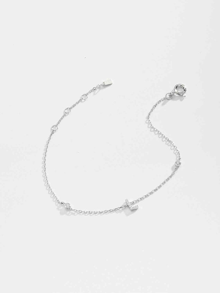 L To P Zircon 925 Sterling Silver Bracelet - Bracelets - Wild Willows Boutique - Massapequa, NY, affordable and fashionable clothing for women of all ages. Bottoms, tops, dresses, intimates, outerwear, sweater, shoes, accessories, jewelry, active wear, and more // Wild Willow Boutique.