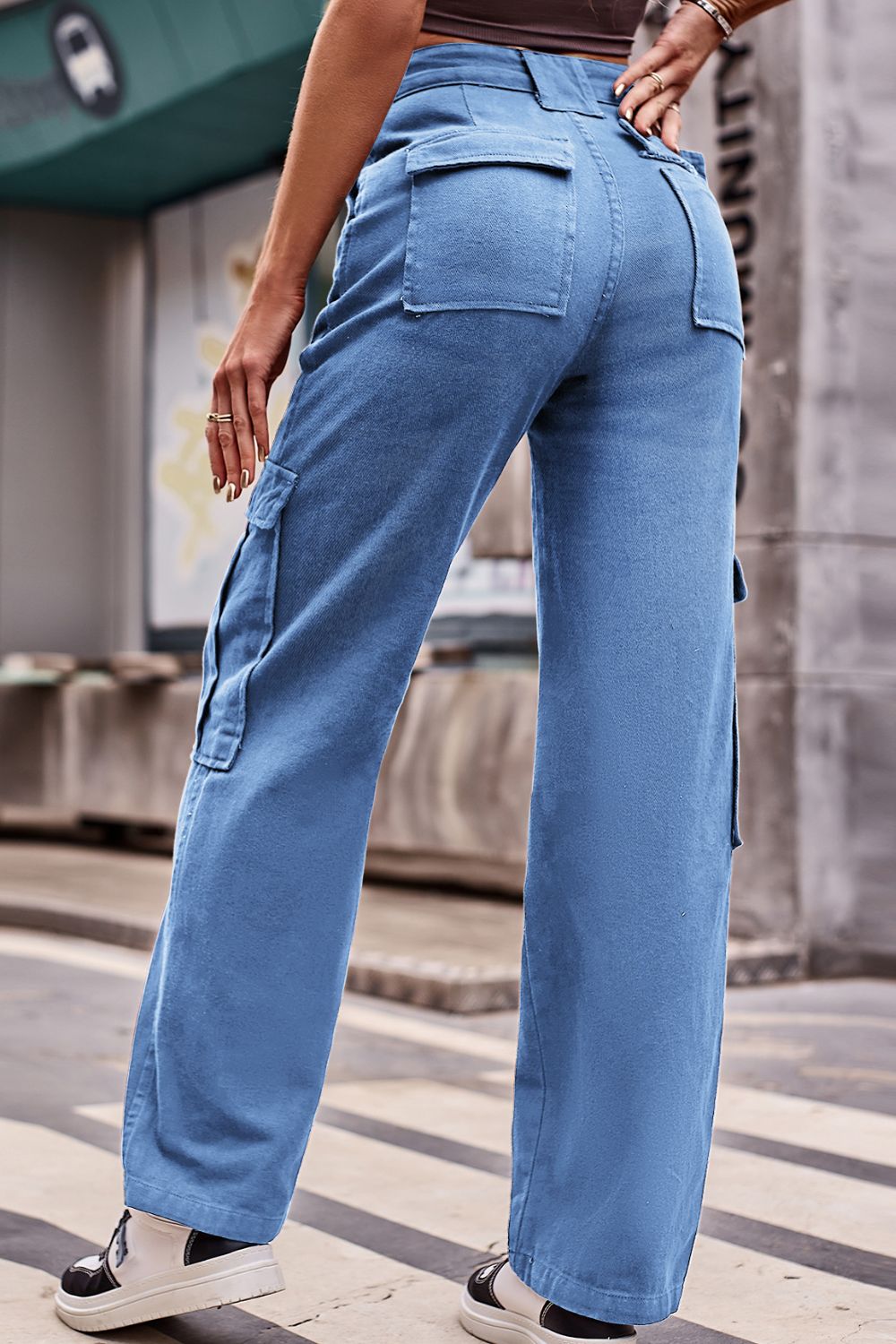 Buttoned High Waist Loose Fit Jeans - Jeans - Wild Willows Boutique - Massapequa, NY, affordable and fashionable clothing for women of all ages. Bottoms, tops, dresses, intimates, outerwear, sweater, shoes, accessories, jewelry, active wear, and more // Wild Willow Boutique.