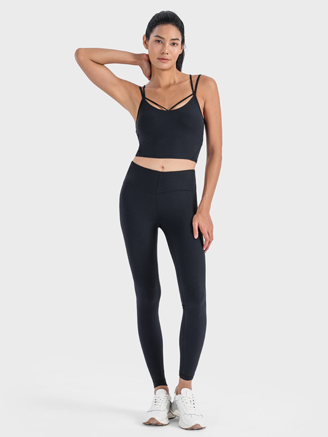 Double Strap Ribbed Sports Cami - sports Bra - Wild Willows Boutique - Massapequa, NY, affordable and fashionable clothing for women of all ages. Bottoms, tops, dresses, intimates, outerwear, sweater, shoes, accessories, jewelry, active wear, and more // Wild Willow Boutique.