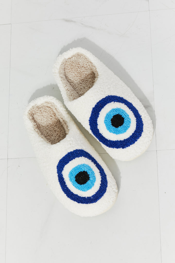 MMShoes Eye Plush Slipper - shoes - Wild Willows Boutique - Massapequa, NY, affordable and fashionable clothing for women of all ages. Bottoms, tops, dresses, intimates, outerwear, sweater, shoes, accessories, jewelry, active wear, and more // Wild Willow Boutique.