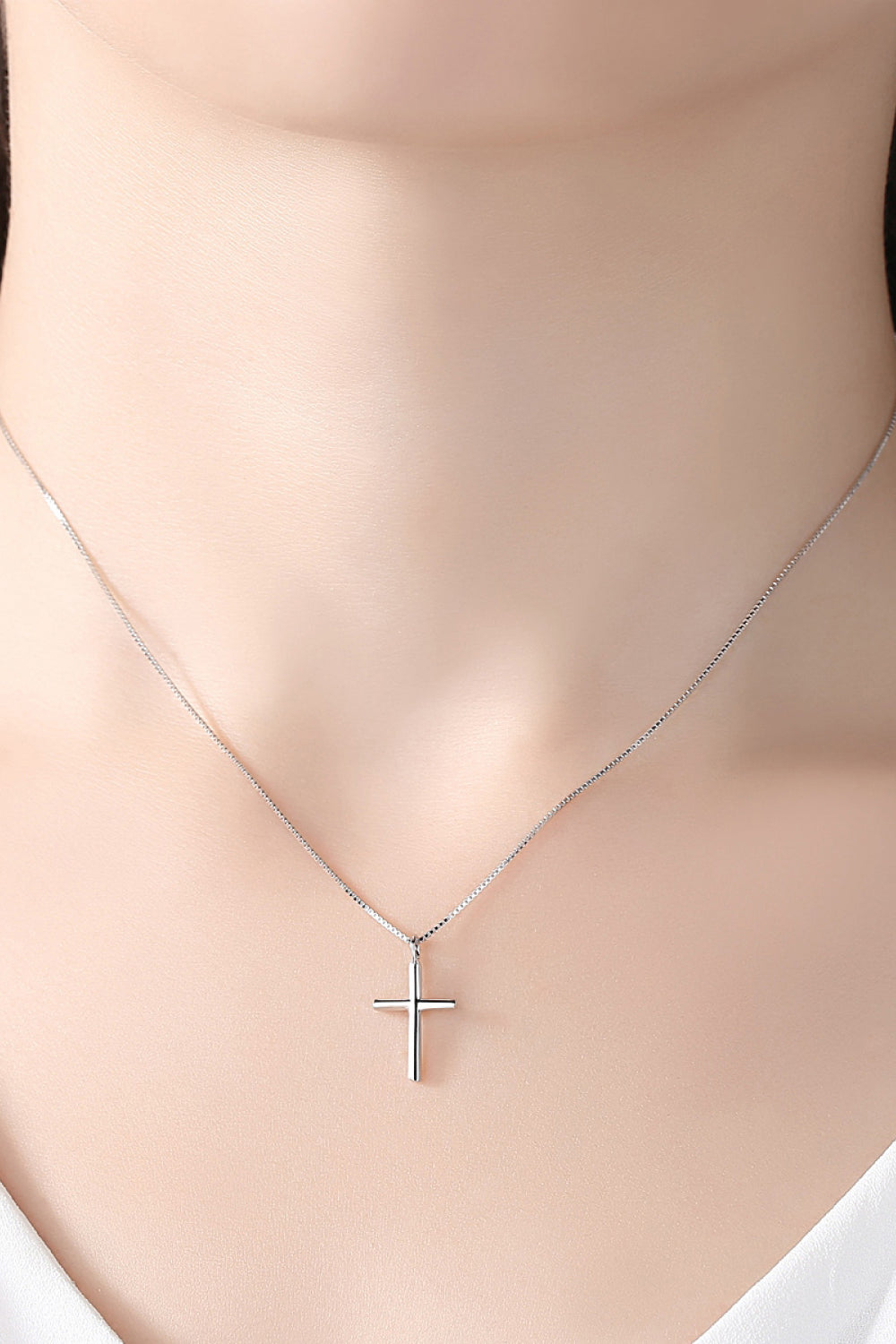 Cross Pendant 925 Sterling Silver Necklace - Necklace - Wild Willows Boutique - Massapequa, NY, affordable and fashionable clothing for women of all ages. Bottoms, tops, dresses, intimates, outerwear, sweater, shoes, accessories, jewelry, active wear, and more // Wild Willow Boutique.