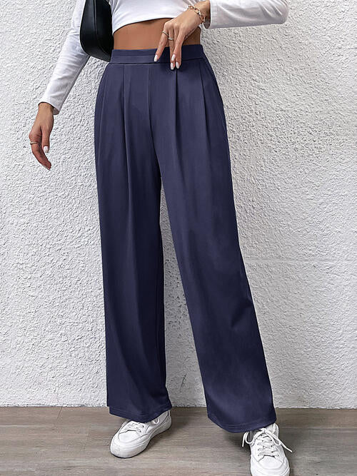 High Waist Straight Pants -  - Wild Willows Boutique - Massapequa, NY, affordable and fashionable clothing for women of all ages. Bottoms, tops, dresses, intimates, outerwear, sweater, shoes, accessories, jewelry, active wear, and more // Wild Willow Boutique.