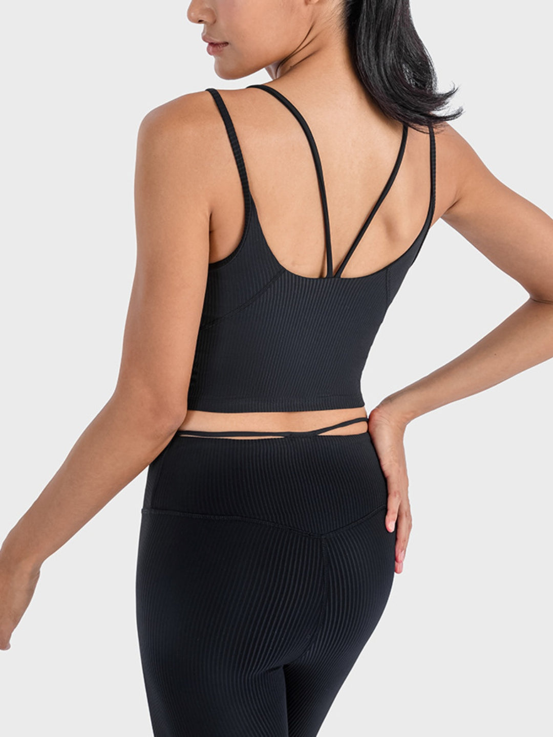 Double Strap Ribbed Sports Cami - sports Bra - Wild Willows Boutique - Massapequa, NY, affordable and fashionable clothing for women of all ages. Bottoms, tops, dresses, intimates, outerwear, sweater, shoes, accessories, jewelry, active wear, and more // Wild Willow Boutique.