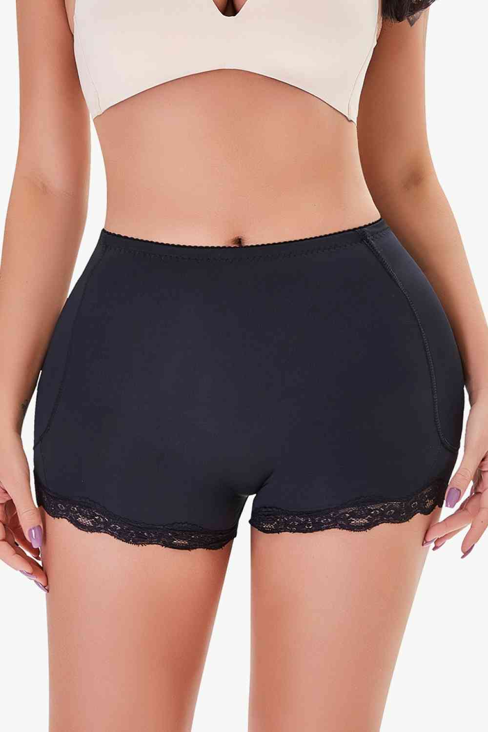 Full Size Lace Trim Shaping Shorts - intimates - Wild Willows Boutique - Massapequa, NY, affordable and fashionable clothing for women of all ages. Bottoms, tops, dresses, intimates, outerwear, sweater, shoes, accessories, jewelry, active wear, and more // Wild Willow Boutique.