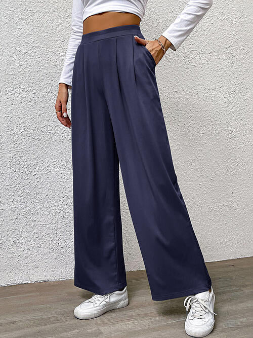 High Waist Straight Pants -  - Wild Willows Boutique - Massapequa, NY, affordable and fashionable clothing for women of all ages. Bottoms, tops, dresses, intimates, outerwear, sweater, shoes, accessories, jewelry, active wear, and more // Wild Willow Boutique.