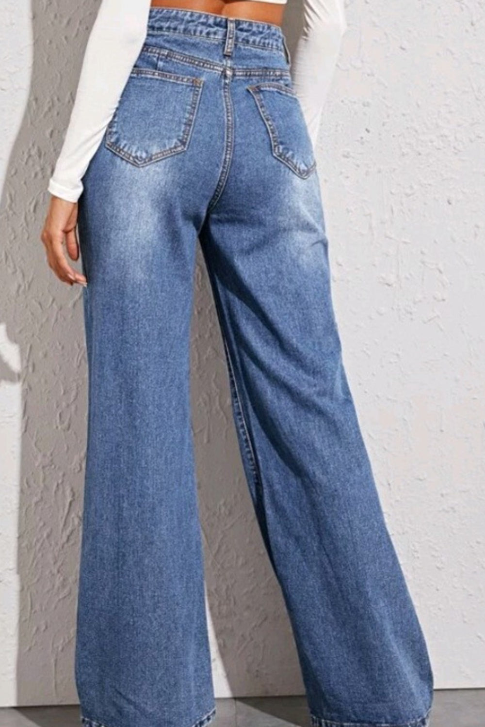 High Waist Wide Leg Jeans - Jeans - Wild Willows Boutique - Massapequa, NY, affordable and fashionable clothing for women of all ages. Bottoms, tops, dresses, intimates, outerwear, sweater, shoes, accessories, jewelry, active wear, and more // Wild Willow Boutique.