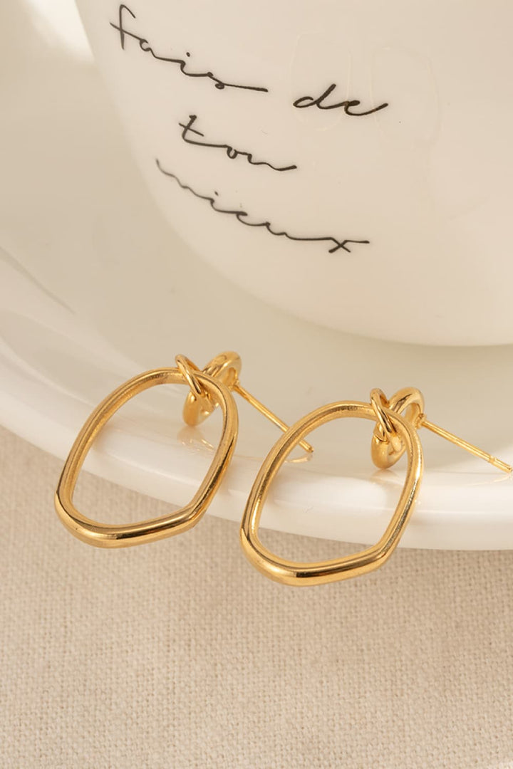 18K Gold-Plated Dangle Earrings - Earrings - Wild Willows Boutique - Massapequa, NY, affordable and fashionable clothing for women of all ages. Bottoms, tops, dresses, intimates, outerwear, sweater, shoes, accessories, jewelry, active wear, and more // Wild Willow Boutique.