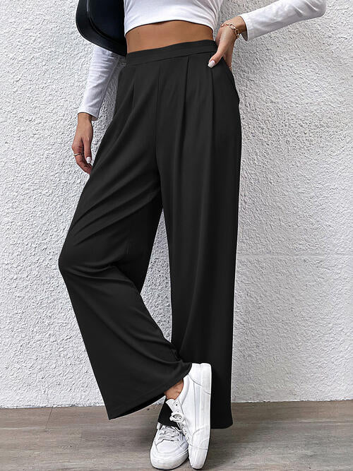 High Waist Straight Pants -  - Wild Willows Boutique - Massapequa, NY, affordable and fashionable clothing for women of all ages. Bottoms, tops, dresses, intimates, outerwear, sweater, shoes, accessories, jewelry, active wear, and more // Wild Willow Boutique.