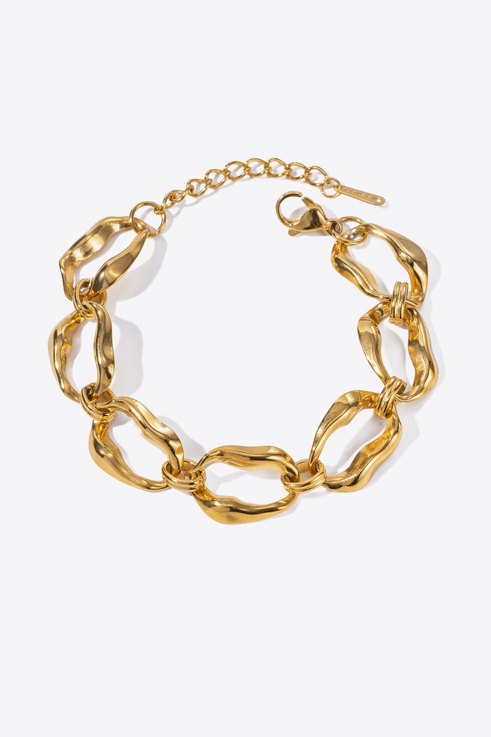 18K Gold-Plated Stainless Steel Bracelet - Bracelet - Wild Willows Boutique - Massapequa, NY, affordable and fashionable clothing for women of all ages. Bottoms, tops, dresses, intimates, outerwear, sweater, shoes, accessories, jewelry, active wear, and more // Wild Willow Boutique.
